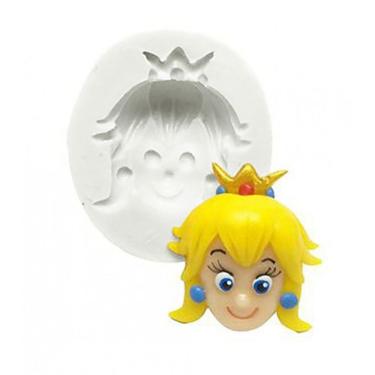 Imagem de Molde De Silicone Princesa Peach, Mário Bros
