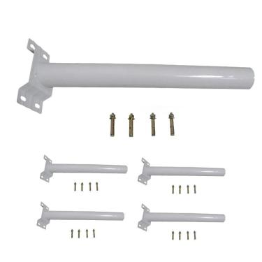 Imagem de Suporte Barra Luminaria Solar Kit com 5 unidades Aço Quintal Jardim Rua Poste