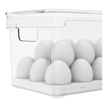Imagem de Organizador Porta Ovos Com Tampa Para 36 Ovos Linha Luxo