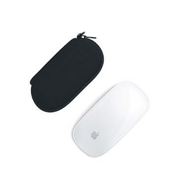 Imagem de Orchidtend 2 peças de capa de transporte de neoprene de cor preta macia/protetor/bolsa para Apple Magic Mouse (I e II 2ª geração)