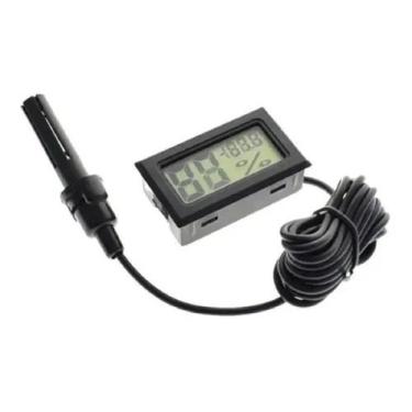 Imagem de Mini Termômetro Higrômetro Digital Lcd Temperatura Umidade - Nordecom
