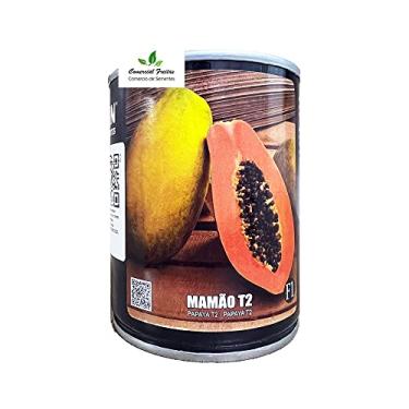 Imagem de Sementes de Mamão Híbrido T2 Lata C/ 1.000 Sementes