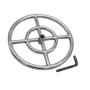 Imagem de Queimador de anel de fogo de propano de aço inoxidável 304 de 30 cm Earth Star