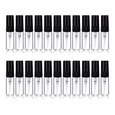 Imagem de Frascos de spray de perfume, 3 ml, recarregáveis, mini frascos de vidro de atomizador recarregáveis transparentes para viagem, 35 unidades (3 ml)