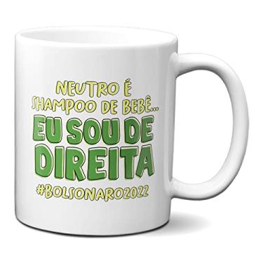 Imagem de Caneca Neutro É Shampoo De Bebê Eu Sou De Direita Bolsonaro (Branca)