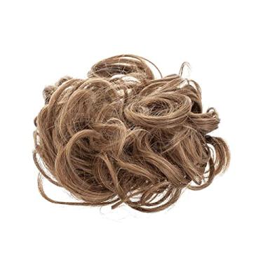 Imagem de Extensão de coque de cabelo sintético, Updo Donut encaracolado para mulheres e meninas 1 peça (12/24)