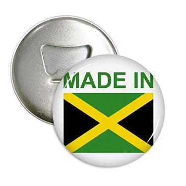 Imagem de Feito na Jamaica Country Love abridor de garrafas ímã de geladeira emblema multifuncional