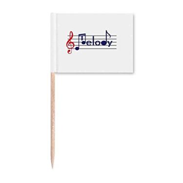 Imagem de Símbolo musical melodia palito de palito de dente de espectro marcador topo decoração de festa