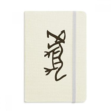 Imagem de Bones Inscriptions Caderno de tigre do zodíaco chinês oficial de tecido capa dura diário clássico