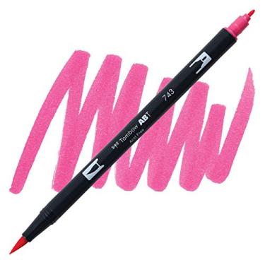 Imagem de Dual Brush Pen Tombow Hot Pink 743