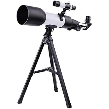 Imagem de Telescópio monocular de alta potência com suporte para smartphone Tripé Telescópio astronômico de grande angular Observação lunar para iniciantes