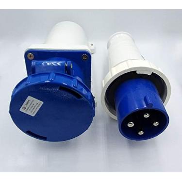 Imagem de Tomada e Plug Industrial Sob. 63a-9h 3p+t 220v