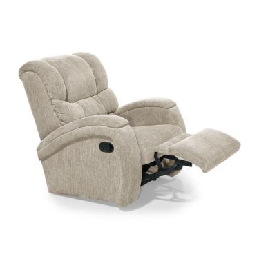 Imagem de Poltrona Reclinável Imperial Suede Liso Areia