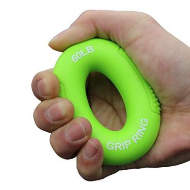 Imagem de Equintamento de treino de basquete de futebol americano Boaton, treinador de força de aderência, reforço de aderência manual para treino de basquete, equipamento de basquete de futebol, equipamento de treino de quarterback, 60LB-green, 60LB-green