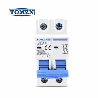 Imagem de Disjuntor DC/CC 10A 1000V Bipolar P/ Painéis Solar / Baterias - Tomzn