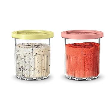 Imagem de Pote Ninja XSKPNTLTD2 CreaMi Deluxe, com tampa, pacote com 2