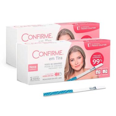 Imagem de Teste de Gravidez Confirme em Tira 1 Unidade | Kit com duas unidades