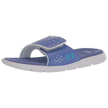 Imagem de Under Armour Sandália infantil Ignite Pro Slide, (400) Baja azul/cinza névoa/azul surfe, 17