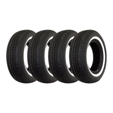 Imagem de Kit 4 Pneus Compasal Aro 15 225/75R15 Commax ll Faixa Branca 102T