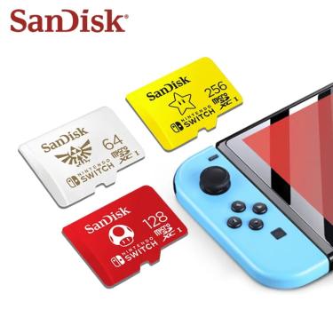 Imagem de SanDisk-Nintendo Switch Micro SD Card  TF Cartões de Memória para Cartão de Expansão do Jogo