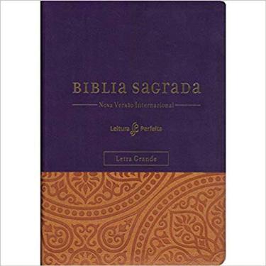 Imagem de Bíblia Sagrada - Letra Grande - Capa Roxa