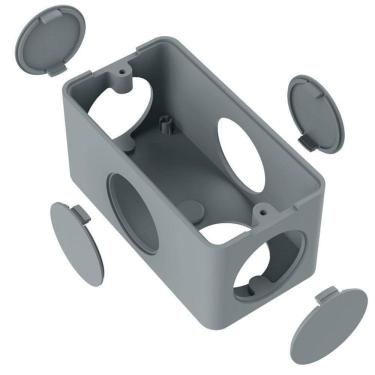 Imagem de Condulete Pvc Múltiplo 1-2-3-4 Cinza Inpol