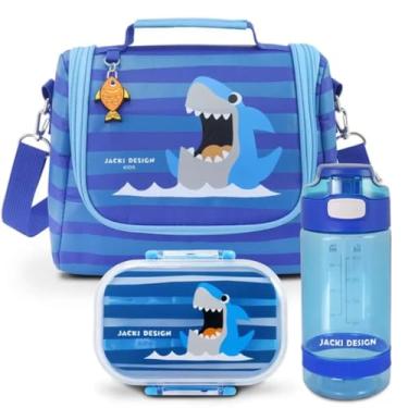 Imagem de Conjunto Lancheira Térmica Infantil e Pote p/Lanche com Garrafa 550ml (Azul)