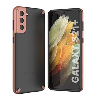 Imagem de Punkcase Capa para Galaxy S21 Plus [Mirage Series] Capa resistente a impactos com reforço de metal | Design de moldura elevada | Proteção definitiva para Galaxy S21 Plus 5G (6,7 polegadas) [Dourada]