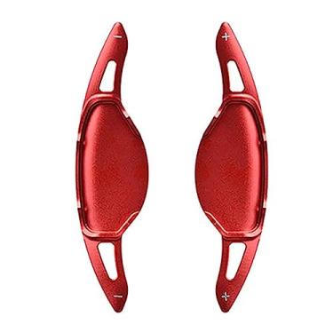 Imagem de ontto Lâmina de câmbio estendida para Nissan Teana 2019 2020 Liga de Alumínio Volante Extensão de Câmbio de Volante Cobertura de Guarnição Vermelha