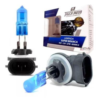Imagem de Lâmpada Super Branca unidade H27 8400k/2 Tipo Xênon 12v 55w Tiger Auto