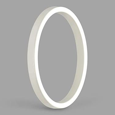 Imagem de HASWARE Placa de número de casa flutuante: Sinalização de porta moderna de 12,7 cm - Impressionante para números de endereço residencial de rua (0, branco)