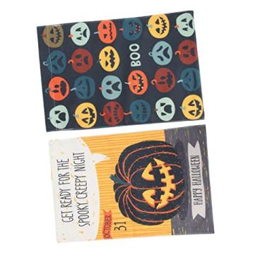 Imagem de Amosfun 2 Pçs Bandeiras Ao Ar Livre Bandeira De Jardim De Abóbora Casa De Abóbora Ornamento De Linho De Dupla Face Moda Bandeira De Halloween Bandeira Decorativa Bandeira De Casa De