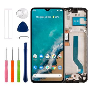 Imagem de [Com moldura] [Novo] Duotipa LCD Display Touch Screen Digitalizador Substituição para Moto G50 5G XT2149-1 6,5 polegadas com kit de ferramentas de reparo técnico - Preto.