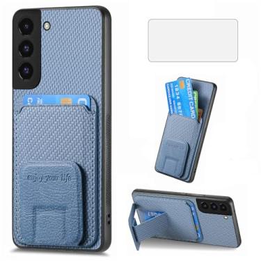Imagem de Asuwish Capa de celular para Samsung Galaxy S22 Plus S22+ 5G capa carteira com protetor de tela de vidro temperado fina e suporte para cartão acessórios para celular S22+5G S22plus 22S + S 22 22+