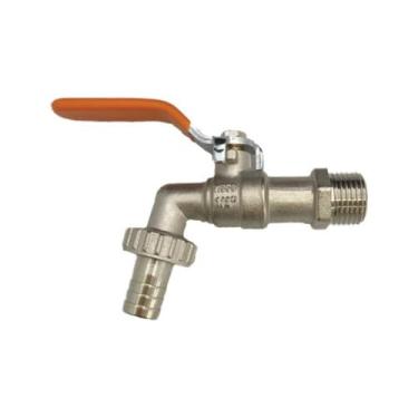 Imagem de Torneira para Jardim Alavanca 1/2'' Laranja e Cromada