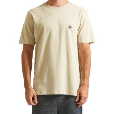 Imagem de Camiseta Hurley Mini Circle Icon Wt24 Masculina Areia