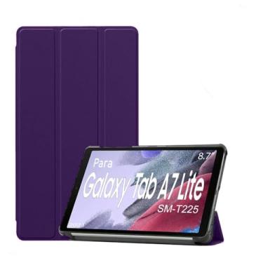 Imagem de Capa Case Para Tablet Samsung Galaxy Tab A7 Lite de 8.7" Pol. Ano 2021 Sm-T220 / Sm-T225 - Alamo (ROXO)