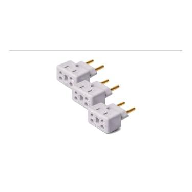 Imagem de Kit 20 Adaptadores Bob Esponja Benjamin, Tomadas 10A 20A, Pino Grosso 250V, Plugue T Bivolt