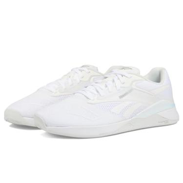 Imagem de Reebok Tênis feminino Nano X4, Calçado branco/cinza frio 1/prata metálico, 37