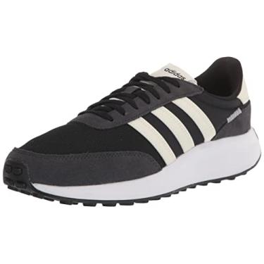 Imagem de adidas Tênis de corrida feminino anos 70, Preto/branco fora/carbono, 36