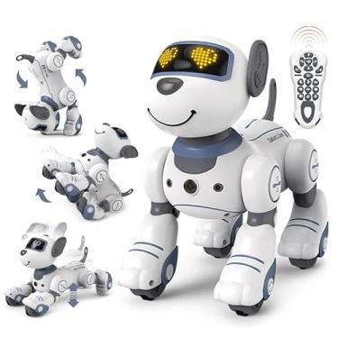 Imagem de Cachorro Robô Inteligente, Smart Robot Dog, Cão Robô Dançarino Com Comando de Voz Programável, Sensível ao Toque e musical (Azul)