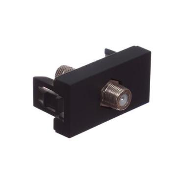 Imagem de Módulo Tomada Antena TV Coaxial Preto Orion Schneider, Grafite