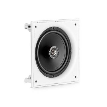 Imagem de Caixa De Som De Embutir 8" - Arandela Coaxial Quadrada 80W Telar Alumí