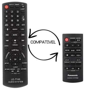 Imagem de Controle remoto compativel som Panasonic N2QAYB000944 SC-HC19 SC-HC29 