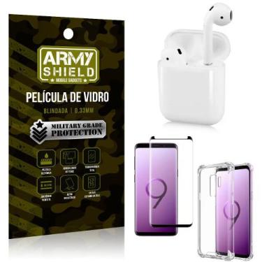 Imagem de Fone Bluetooth LY-122 Samsung S9 Plus + Capinha Anti Impacto + Películ