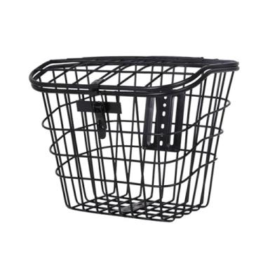 Imagem de kowaku Cesta dianteira e traseira de bicicleta elétrica, organizador de artigos diversos, cesta dianteira conveniente para compras de bicicleta de estrada