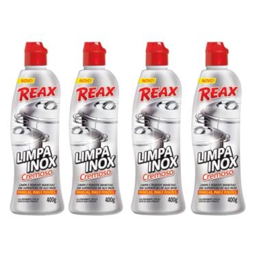 Imagem de Linha Completa de Limpeza e Proteção: Diabo Verde, Reax, Ferra Cupim, Formibel e Lysoclin – Para Toda a Casa (4, Reax - Limpa Inox)