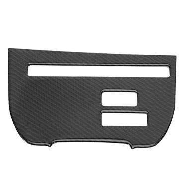 Imagem de Adesivo de Console de Acabamento Tampa do Painel do CD Player de Fibra de Carbono para GTR R35 08 a 16 Aparência Luxuosa Com Fita Adesiva à Prova D'água, Resistente a Altas (A)