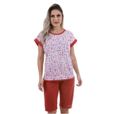 Imagem de Kit 3 Pijamas Pescador Feminino Confortável - Pijamas Priketa, Cor sor