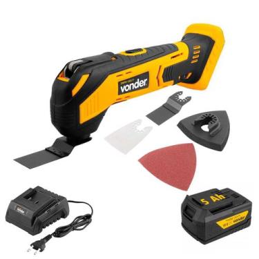 Imagem de Lixadeira Multifunção Oscilante Vonder Com Bateria 5Ah e Carregador + 